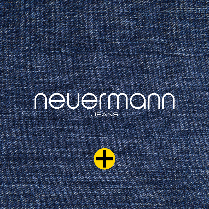 Logo Neuermann sur fond en denim